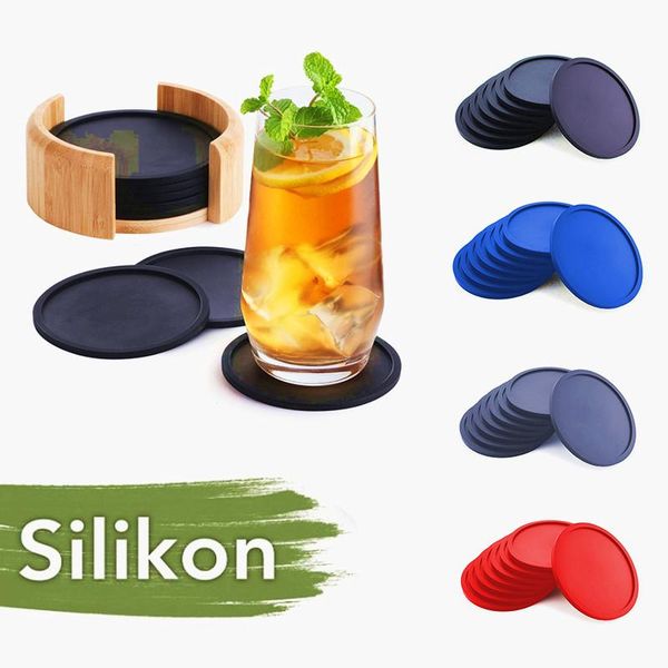 mats & pads 5/8pcs silicone drink coffee cup mat easy to clean placemats round tea pad table holder decoration accessorie
mats & pads 5/8pcs silicone drink coffee cup mat easy to clean placemats round tea pad table holder decoration accessorie