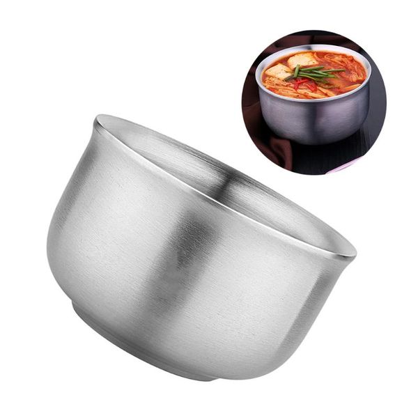 bowls 1pc 304 stainless steel bowl heat insulation anti-scald adults double-layer noodle sturdy anti-rust soup househol
bowls 1pc 304 stainless steel bowl heat insulation anti-scald adults double-layer noodle sturdy anti-rust soup househol