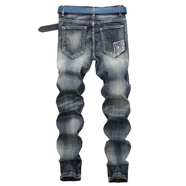 2021 autumn new male fashion torn motorcycle the men of vintage afflicted patches woven jeans men's clothes more size 2gdh, Blue
2021 autumn new male fashion torn motorcycle the men of vintage afflicted patches woven jeans men's clothes more size 2gdh, Blue