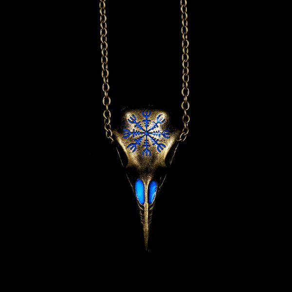 factory wholesale new men's and women's pendant viking crow skull eagle beak luminous necklace jewelry popular fashion xmas gift
factory wholesale new men's and women's pendant viking crow skull eagle beak luminous necklace jewelry popular fashion xmas gift