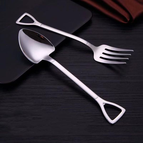 spoons large size 18.5cm creative shovel shape spoon fork stainless steel set meal dessert specialty forks tableware
spoons large size 18.5cm creative shovel shape spoon fork stainless steel set meal dessert specialty forks tableware