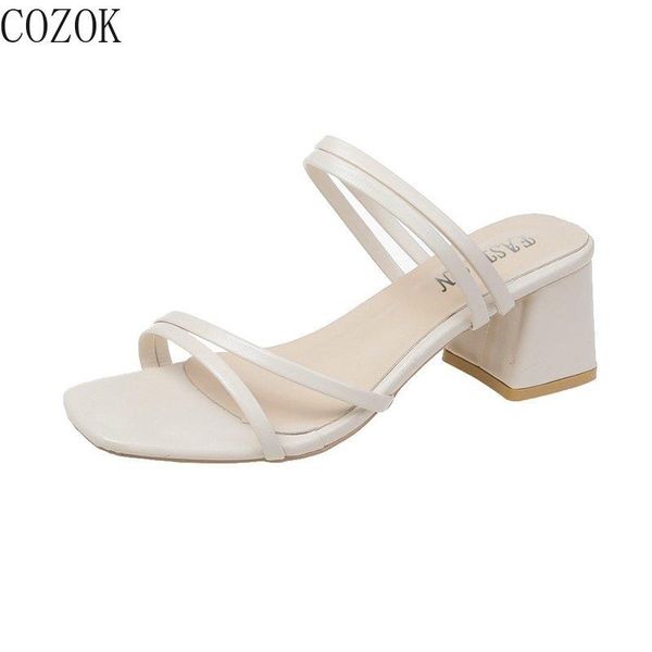 2021 new fashion women's sandals casual all-match square toe open toe women's shoes one shoe two wear temperament shoes, Black
2021 new fashion women's sandals casual all-match square toe open toe women's shoes one shoe two wear temperament shoes, Black