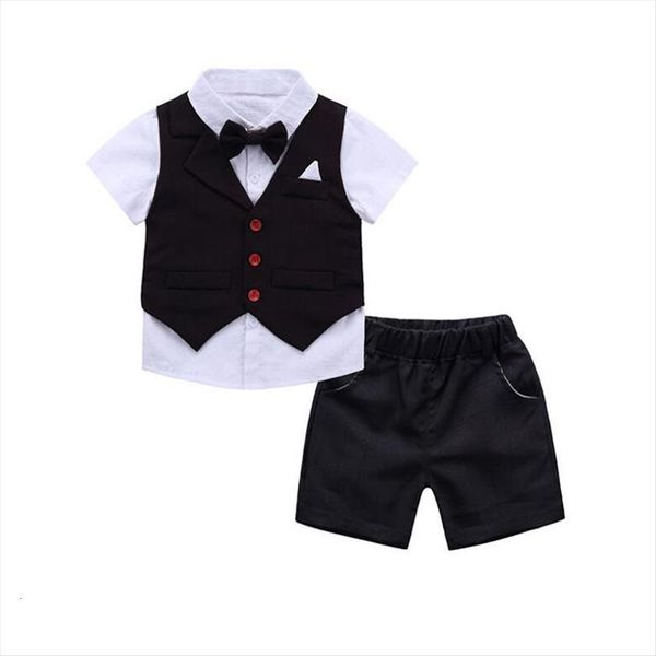 3pcs kids boys suit sets summer baby gentleman clothing children short sleeve shirt vest shorts toddler boy, White
3pcs kids boys suit sets summer baby gentleman clothing children short sleeve shirt vest shorts toddler boy, White