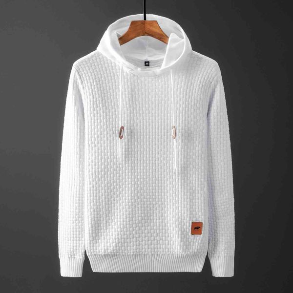 sweaters knit 2021 sweater men's casual pullover bodysuit fashion hooded man, White;black
sweaters knit 2021 sweater men's casual pullover bodysuit fashion hooded man, White;black