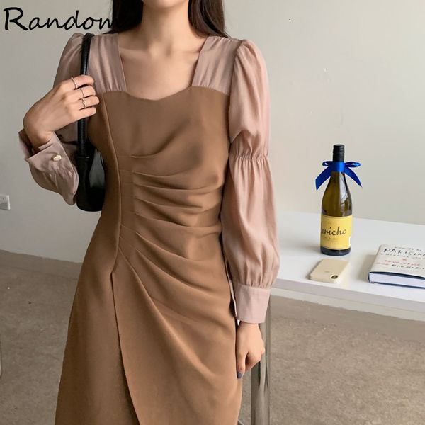 female mock chic bodycon folds square collar puff long sleeve irregular vintage dress spring party u0di, White
female mock chic bodycon folds square collar puff long sleeve irregular vintage dress spring party u0di, White
