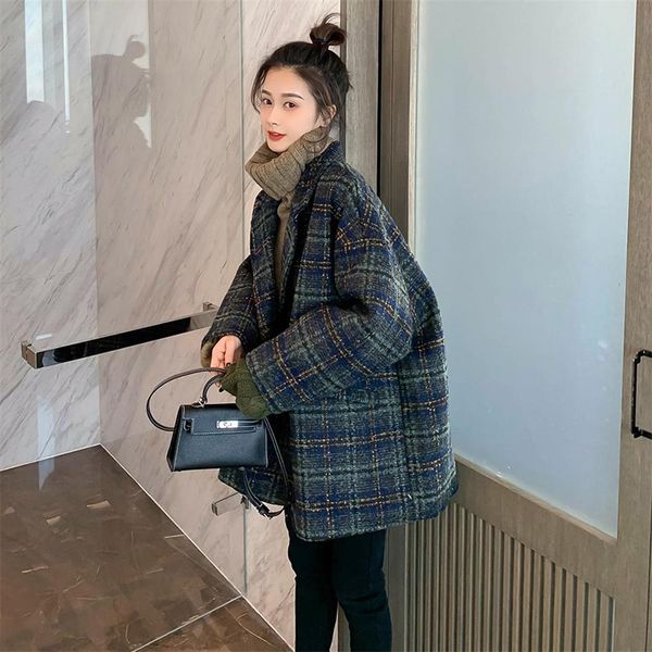 winter korean overcoat women vintage woolen loose coats female double breasted turn-down collar overcoat warm outwears, Black;brown
winter korean overcoat women vintage woolen loose coats female double breasted turn-down collar overcoat warm outwears, Black;brown