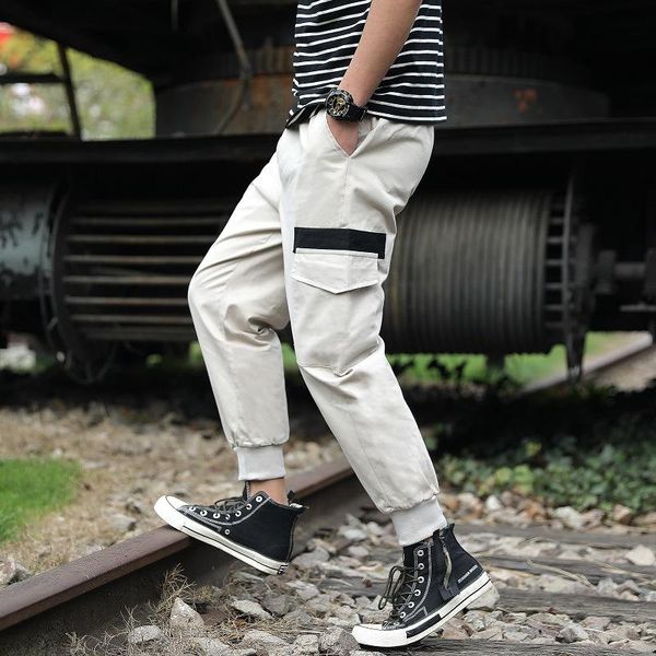 men's pants 2021 spring men harem cargo white joggers casual big pockets male streetwear overalls sweatpants pantalones hombre, Black
men's pants 2021 spring men harem cargo white joggers casual big pockets male streetwear overalls sweatpants pantalones hombre, Black