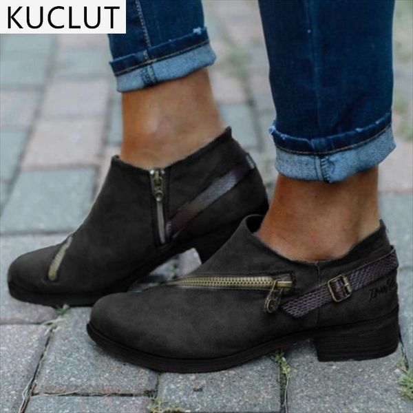 boots 2021 vintage zipper women's ankle outdoor low-heeled casual autumn fashion buckle ladies short plus size 35-43, Black
boots 2021 vintage zipper women's ankle outdoor low-heeled casual autumn fashion buckle ladies short plus size 35-43, Black