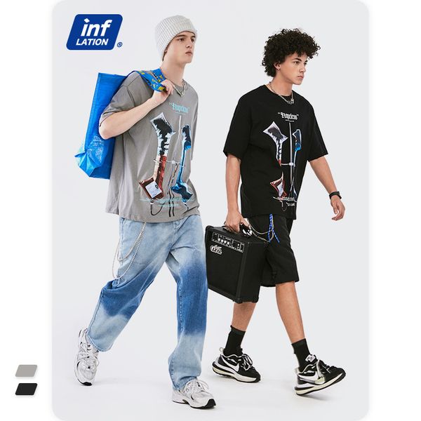 cotton mens clothing t-shirt 2021 spring and summer new street cool street metal abstract printing loose casual mens t-shirt, White;black
cotton mens clothing t-shirt 2021 spring and summer new street cool street metal abstract printing loose casual mens t-shirt, White;black