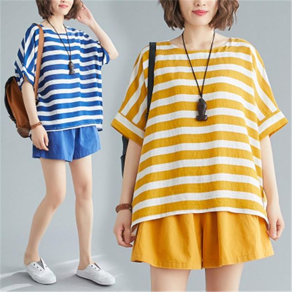 summer 2021 new large size loose bat sleeve striped comfortable cotton wide leg shorts fashion suit tide 023, Gray
summer 2021 new large size loose bat sleeve striped comfortable cotton wide leg shorts fashion suit tide 023, Gray