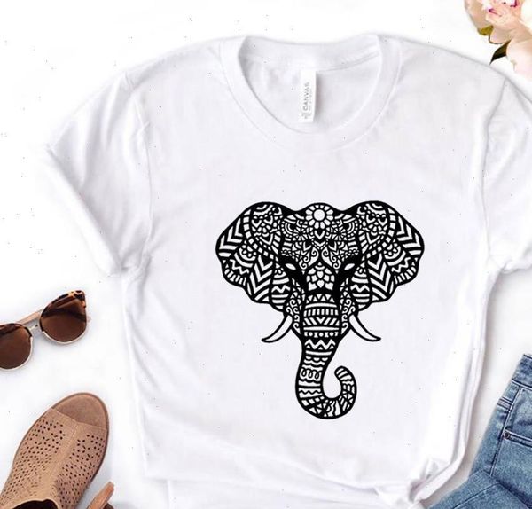women t shirt mandala elephant print women short sleeve o neck loose t shirt ladies causal tee shirt clothes, White
women t shirt mandala elephant print women short sleeve o neck loose t shirt ladies causal tee shirt clothes, White