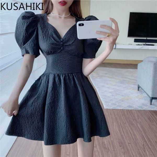 kusahiki vintage v-neck puff sleeve dresses korean slim high waist vestidos summer sweet a-line woman dress 6j422 210602, Black;gray
kusahiki vintage v-neck puff sleeve dresses korean slim high waist vestidos summer sweet a-line woman dress 6j422 210602, Black;gray