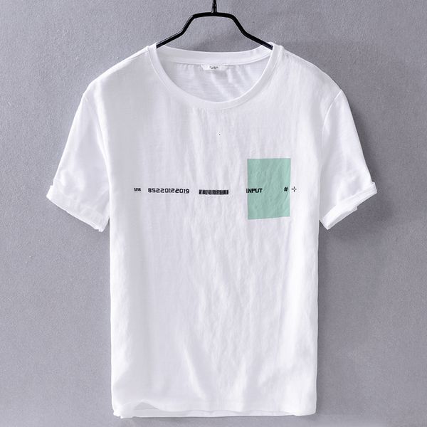 2021 new summer mens cotton short-sleeved t-shirt linen loose whie breathable cool t shirt solid fashion tshirt for men camisa z9j8, White;black
2021 new summer mens cotton short-sleeved t-shirt linen loose whie breathable cool t shirt solid fashion tshirt for men camisa z9j8, White;black