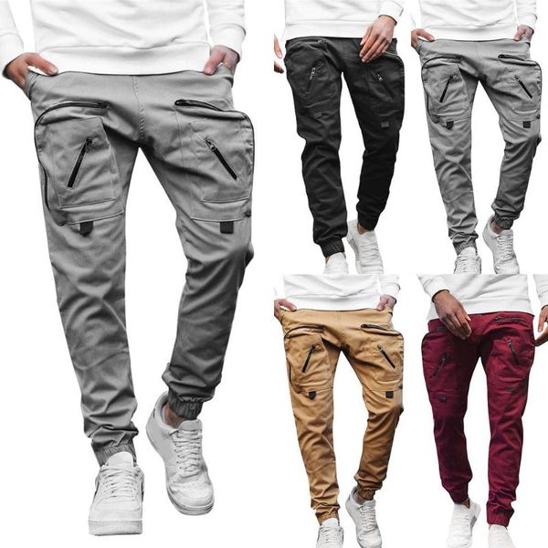 men's pants men multi pockets harem cargo combats casual long trousers mens clothing joggers, Black
men's pants men multi pockets harem cargo combats casual long trousers mens clothing joggers, Black
