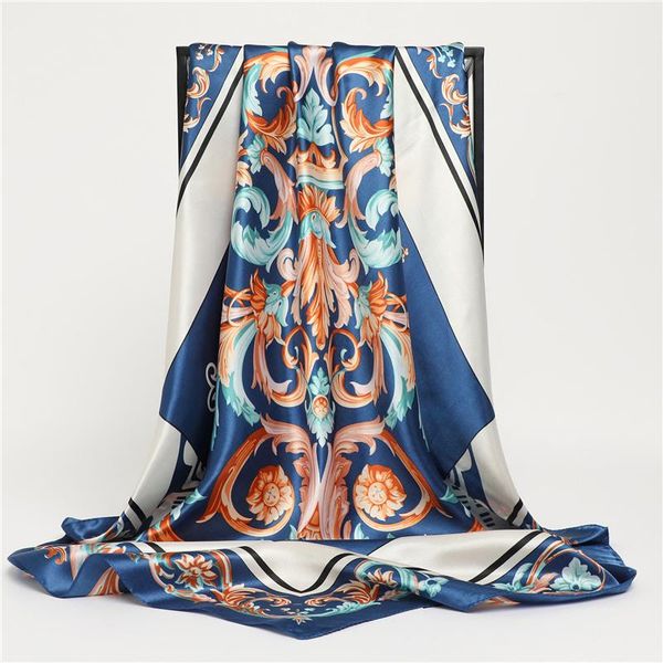 scarves silk satin scarf print neckerchief shawl wraps muslim hijab bandana headband handle bag hair accessories elegant women 90*90cm, Blue;gray
scarves silk satin scarf print neckerchief shawl wraps muslim hijab bandana headband handle bag hair accessories elegant women 90*90cm, Blue;gray