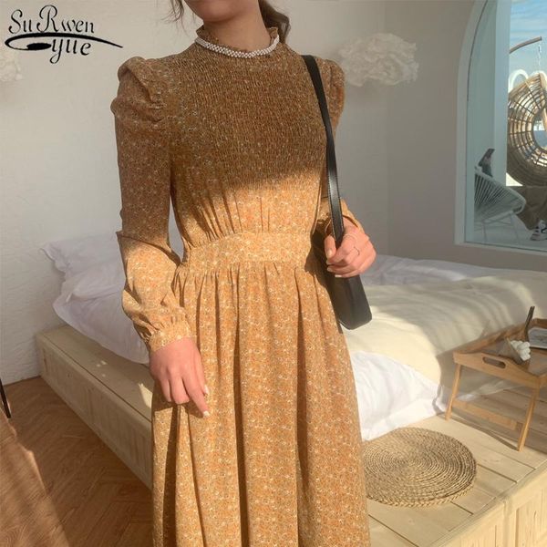 casual dresses women floral printed elastic waist female dress autumn vestidos femme 2021 vintage stand-collar ruched sleeve a-line 11453, Black;gray
casual dresses women floral printed elastic waist female dress autumn vestidos femme 2021 vintage stand-collar ruched sleeve a-line 11453, Black;gray