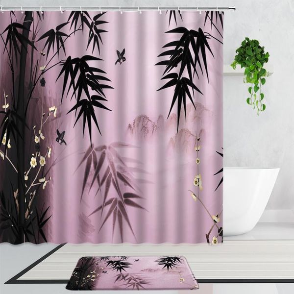 shower curtains chinese style bamboo flowers bird ink painting mountain water landscape bathroom decor curtain door mats carpet
shower curtains chinese style bamboo flowers bird ink painting mountain water landscape bathroom decor curtain door mats carpet