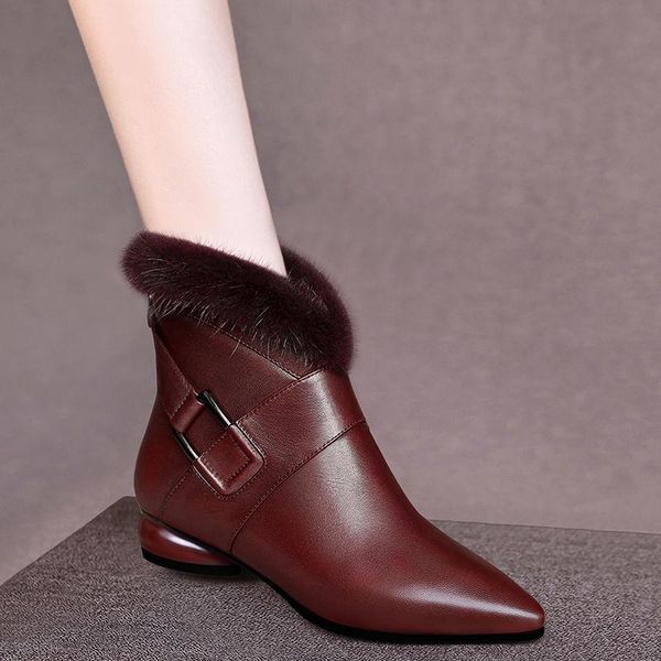 boots ankle woman,2021 women's winter shoes,soft leather,pointed toe,low heel, big size,female footware,black,brown
boots ankle woman,2021 women's winter shoes,soft leather,pointed toe,low heel, big size,female footware,black,brown