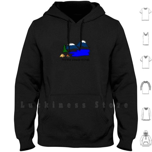 men's hoodies & sweatshirts camping - simple things long sleeve life good nature mountains flower hiking camp fire lake, Black
men's hoodies & sweatshirts camping - simple things long sleeve life good nature mountains flower hiking camp fire lake, Black