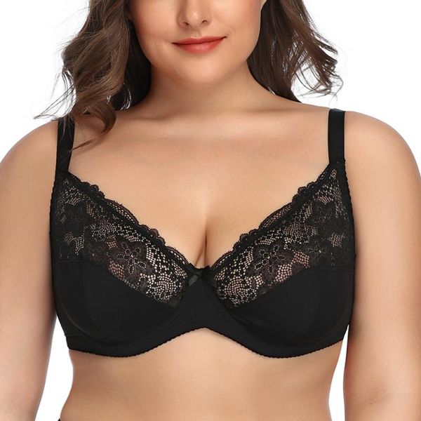 womens plus size lace bras non padded underwired big size brassiere embroidered lingerie underwear 38 40-52 b c d e f cup, Red;black
womens plus size lace bras non padded underwired big size brassiere embroidered lingerie underwear 38 40-52 b c d e f cup, Red;black