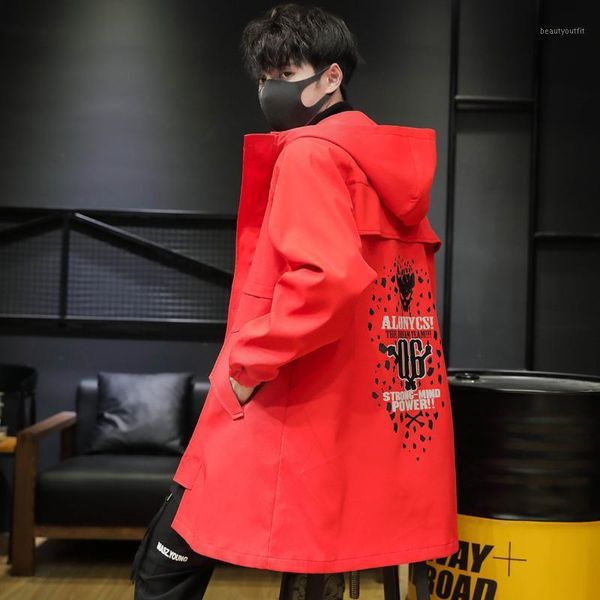 men's trench coats men loose windbreaker thickened with velvet hooded jacket trend printed overcoat casual long coat male clothing, Tan;black
men's trench coats men loose windbreaker thickened with velvet hooded jacket trend printed overcoat casual long coat male clothing, Tan;black