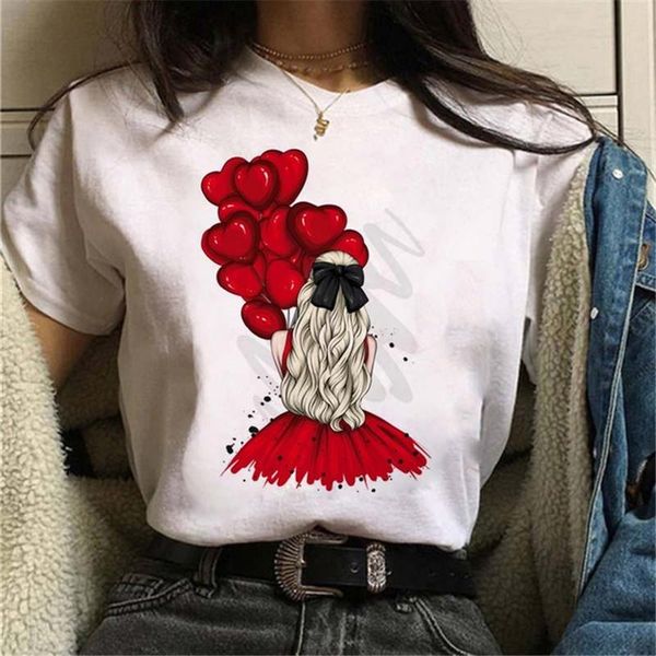 women's t-shirt fixsys fashion t shirt red balloon print women vogue tshirt casual summer short sleeves shirts 90s yong girl tees, White
women's t-shirt fixsys fashion t shirt red balloon print women vogue tshirt casual summer short sleeves shirts 90s yong girl tees, White