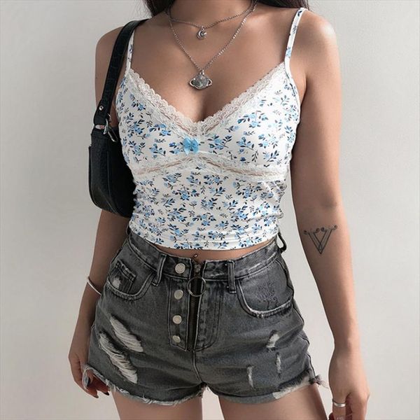 edge floral print crop women camis lace patchwork sleeveless party clubwear v neck slim rave streetwear, White
edge floral print crop women camis lace patchwork sleeveless party clubwear v neck slim rave streetwear, White