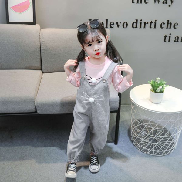 2020 spring and autumn new girl's suspenders suit two piece korean children's wear, Blue
2020 spring and autumn new girl's suspenders suit two piece korean children's wear, Blue