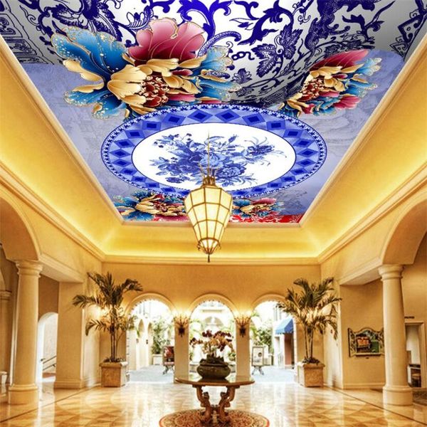 wallpapers customize wallpaper classical elegant blue and white porcelain ceiling mural custom large environmental
wallpapers customize wallpaper classical elegant blue and white porcelain ceiling mural custom large environmental