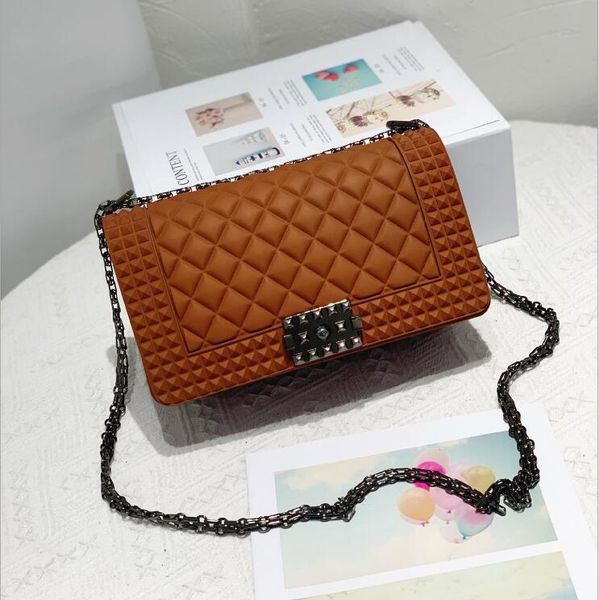 factory outlet female bag summer style tungsten gold lock females jelly handbag classic small fragrant wind matte fashions chain bags, Black;red
factory outlet female bag summer style tungsten gold lock females jelly handbag classic small fragrant wind matte fashions chain bags, Black;red