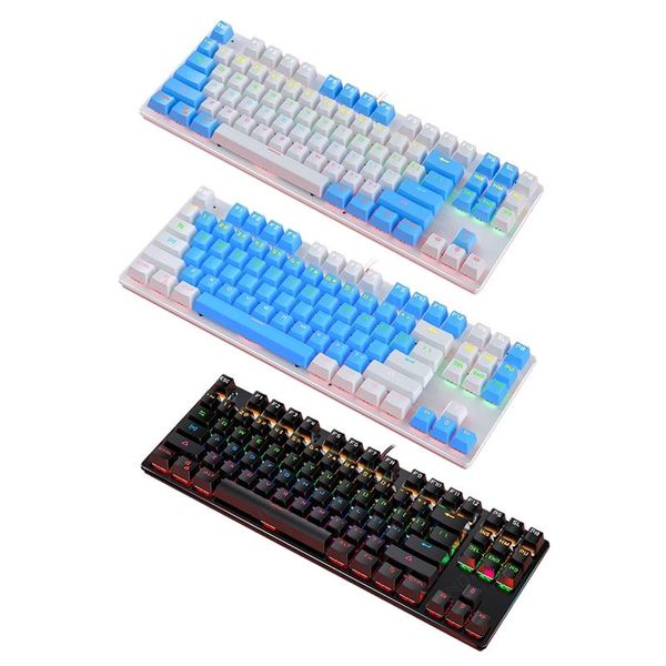 keyboards mechanical gaming keyboard universal k400 87-key blue switch usb wired rgb backlit for pc/lapwaterproof
keyboards mechanical gaming keyboard universal k400 87-key blue switch usb wired rgb backlit for pc/lapwaterproof