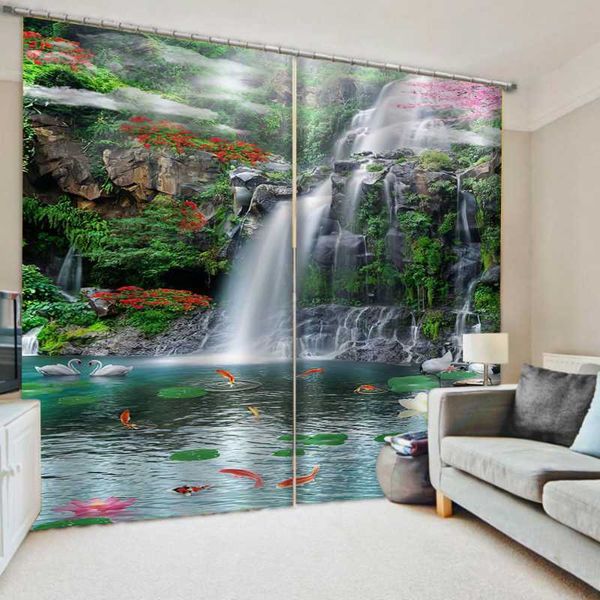 curtain & drapes beautiful po fashion customized 3d curtains green scenery waterfall thick shading soundproof windproof
curtain & drapes beautiful po fashion customized 3d curtains green scenery waterfall thick shading soundproof windproof
