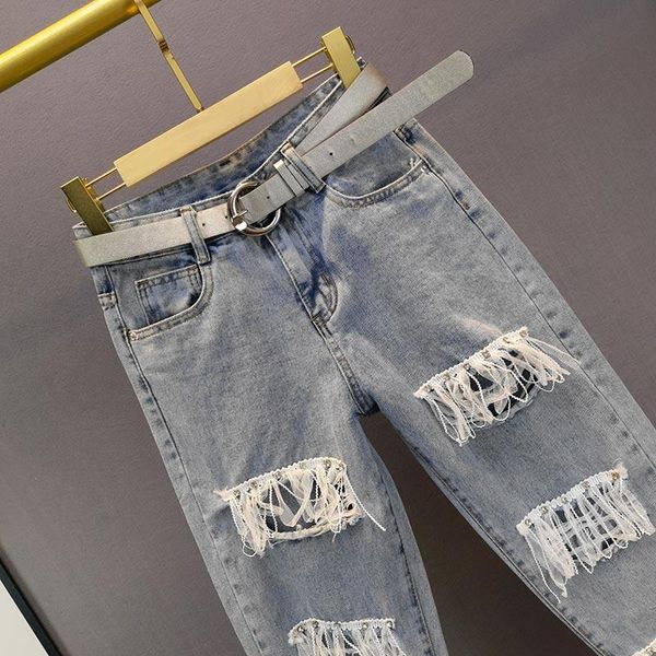 women's jeans ripped denim for women 2021 summer high waist trousers loose and slimming diamond grenadine tassel straight-leg pants, Blue
women's jeans ripped denim for women 2021 summer high waist trousers loose and slimming diamond grenadine tassel straight-leg pants, Blue