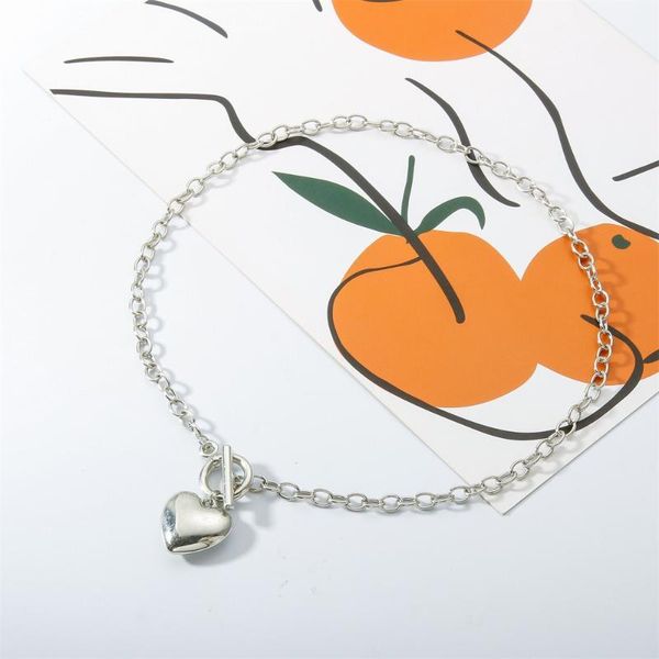 pendant necklaces fashion love necklace for women ins cold air temperament simple clavicle chain women's jewelry, Silver
pendant necklaces fashion love necklace for women ins cold air temperament simple clavicle chain women's jewelry, Silver
