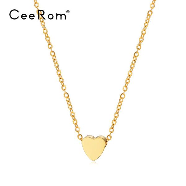 pendant necklaces ceerom mini heart pendants choker necklace women gold color stainless steel geometric femme fashion jewelry mujer koly, Silver
pendant necklaces ceerom mini heart pendants choker necklace women gold color stainless steel geometric femme fashion jewelry mujer koly, Silver