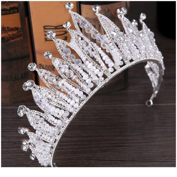 trendy handmade wedding crown headdress baroque silver color rhinestone crystal queen crown headdress bride crown hair qylnpi
trendy handmade wedding crown headdress baroque silver color rhinestone crystal queen crown headdress bride crown hair qylnpi