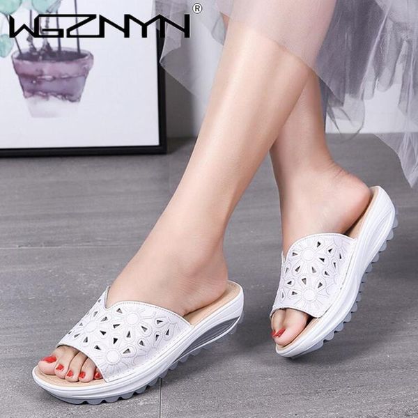 slippers women cow leather platform lady fish mouth wedges flowers out beach shoes woman thick bohemian sandals zapatos de mujer, Black
slippers women cow leather platform lady fish mouth wedges flowers out beach shoes woman thick bohemian sandals zapatos de mujer, Black