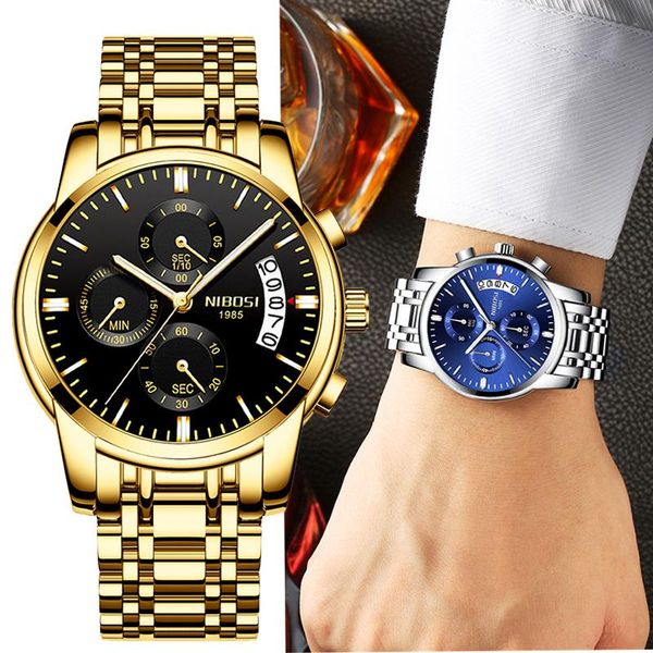 wristwatches nibosi mens watches luxury brand automatic date quartz wristwatch waterproof sport watch chronograph clock relogio masculin, Slivery;brown
wristwatches nibosi mens watches luxury brand automatic date quartz wristwatch waterproof sport watch chronograph clock relogio masculin, Slivery;brown