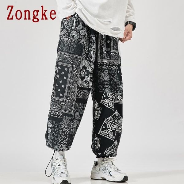 men's pants zongke 2021 print harem men trousers casual joggers sweatpants hip hop streetwear male plus size m-5xl, Black
men's pants zongke 2021 print harem men trousers casual joggers sweatpants hip hop streetwear male plus size m-5xl, Black