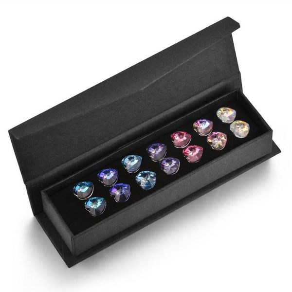 wedding jewelry sets 7pairs/set heart crystals from stud earrings 7 colors weekly for women girls silver color romantic piercing, Slivery;golden
wedding jewelry sets 7pairs/set heart crystals from stud earrings 7 colors weekly for women girls silver color romantic piercing, Slivery;golden