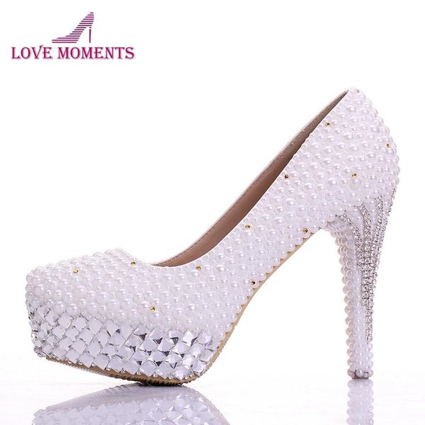 new bridal shoes white gorgeous vogue crystals and pearl high heels wedding dress shoes princess women party prom pumps handmade, Black
new bridal shoes white gorgeous vogue crystals and pearl high heels wedding dress shoes princess women party prom pumps handmade, Black
