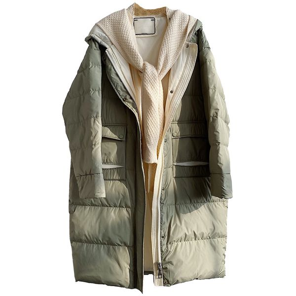 2021 New Winter Long Sleeve Hooded White Duck Down Jacket Casaco Feminino Women Loose Style Warm Coat A5no, Black
2021 New Winter Long Sleeve Hooded White Duck Down Jacket Casaco Feminino Women Loose Style Warm Coat A5no, Black