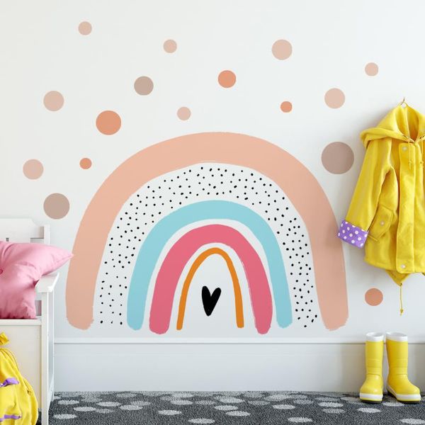 wall stickers kids room decoration rainbow wallpaper dot eco friendly self adhesive film for home nursery
wall stickers kids room decoration rainbow wallpaper dot eco friendly self adhesive film for home nursery