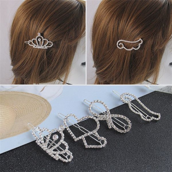fashion personality simple temperament women's headdress hairpin clip rhinestone side clip love butterfly hair accessories, Golden;silver
fashion personality simple temperament women's headdress hairpin clip rhinestone side clip love butterfly hair accessories, Golden;silver