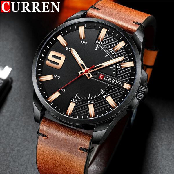 wristwatches curren sport men watch military army business male clock brown genuine leather quartz man wristwatch 8371, Slivery;brown
wristwatches curren sport men watch military army business male clock brown genuine leather quartz man wristwatch 8371, Slivery;brown