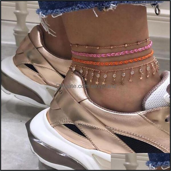 anklets jewelry tocona 4pcs/set star sequin crystal dangle anklet set for women orange string weaving foot party aessorie 8497 drop delivery, Red;blue
anklets jewelry tocona 4pcs/set star sequin crystal dangle anklet set for women orange string weaving foot party aessorie 8497 drop delivery, Red;blue