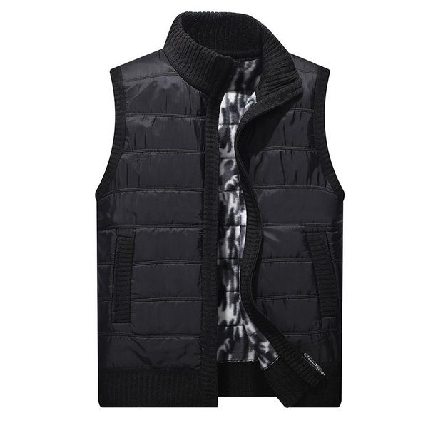 mens jacket sleeveless vest knitted cardaigan sweater men winter fleece solid patchwork waistcoat homme, White;black
mens jacket sleeveless vest knitted cardaigan sweater men winter fleece solid patchwork waistcoat homme, White;black