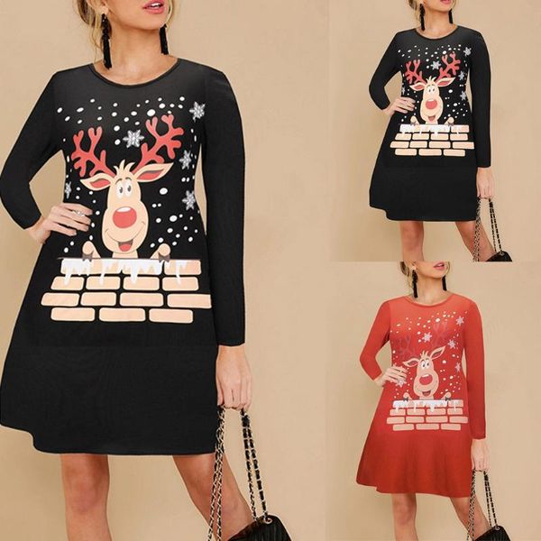 women's dresses ladies fashion christmas milu deer printed long sleeved dress party dress winter vestidos sukienki robe femme, Black;gray
women's dresses ladies fashion christmas milu deer printed long sleeved dress party dress winter vestidos sukienki robe femme, Black;gray