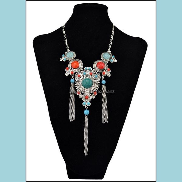 & pendants chains bohemia reteo colorf alloy necklace resin rhinestone tassel chain pendant necklaces for women party jewelry drop delivery, Silver
& pendants chains bohemia reteo colorf alloy necklace resin rhinestone tassel chain pendant necklaces for women party jewelry drop delivery, Silver