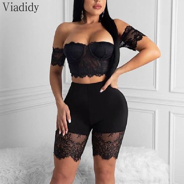 women's tracksuits women sheer lace slash neck off shoulder open back and patchwork shorts set see through 2pcs suit, Gray
women's tracksuits women sheer lace slash neck off shoulder open back and patchwork shorts set see through 2pcs suit, Gray
